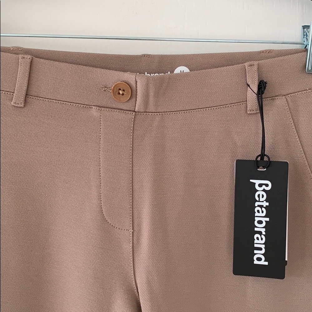 NWT BETABRAND Tan Boot Cut Dress Yoga Pants Size MP - Picture 2 of 8